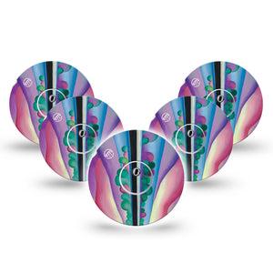 ExpressionMed Lake George Reflection Freestyle Libre 3 and Libre 3 Plus Tape, 5-Pack Tape and 5-Pack Sticker Lake Artwork Inspired, Adhesive Tape Continuous Glucose Monitor Design