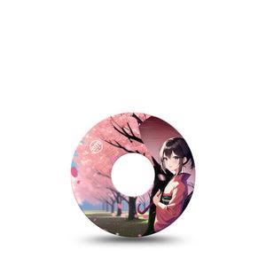 ExpressionMed Cherry Blossom Anime Libre 3 Tape, Single, Sunny Spring Day Themed, CGM Overlay Patch Design