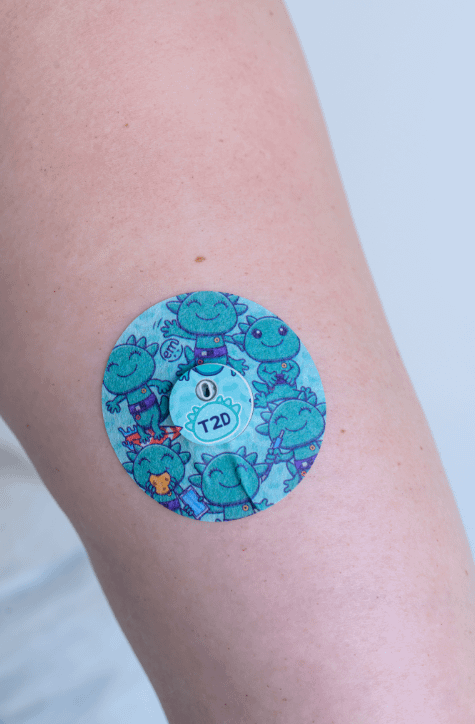 ExpressionMed, Betes - Diabetic Supply Co. Partnership Libre 3 Tape, Single Tape, Human Arm With Betes Design CGM Adhesive Patch Design