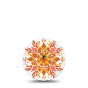 ExpressionMed Psychedelic Mandala Freestyle Libre 3 and Libre 3 Plus Tape Single Tape and Single Sticker Cat Coq Design, Adhesive Tape Continuous Glucose Monitor Design