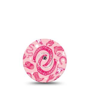 ExpressionMed Western Party Freestyle Libre 3 and Libre 3 Plus Tape Single Tape and Single Sticker Cowboy Hats, Adhesive Tape Continuous Glucose Monitor Design