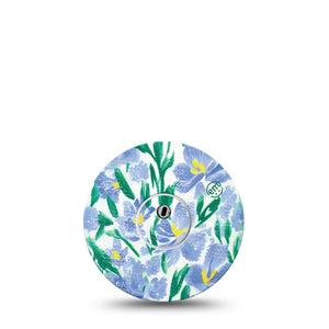 ExpressionMed Hyacinths Freestyle Libre 3 and Libre 3 Plus Tape Single Tape and Single Sticker fragrant hyacinths, Adhesive Tape Continuous Glucose Monitor Design