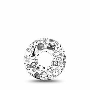 ExpressionMed Swift Freestyle Libre 3 Tape Single Taylor Swift Red Era Adhesive Tape CGM Design