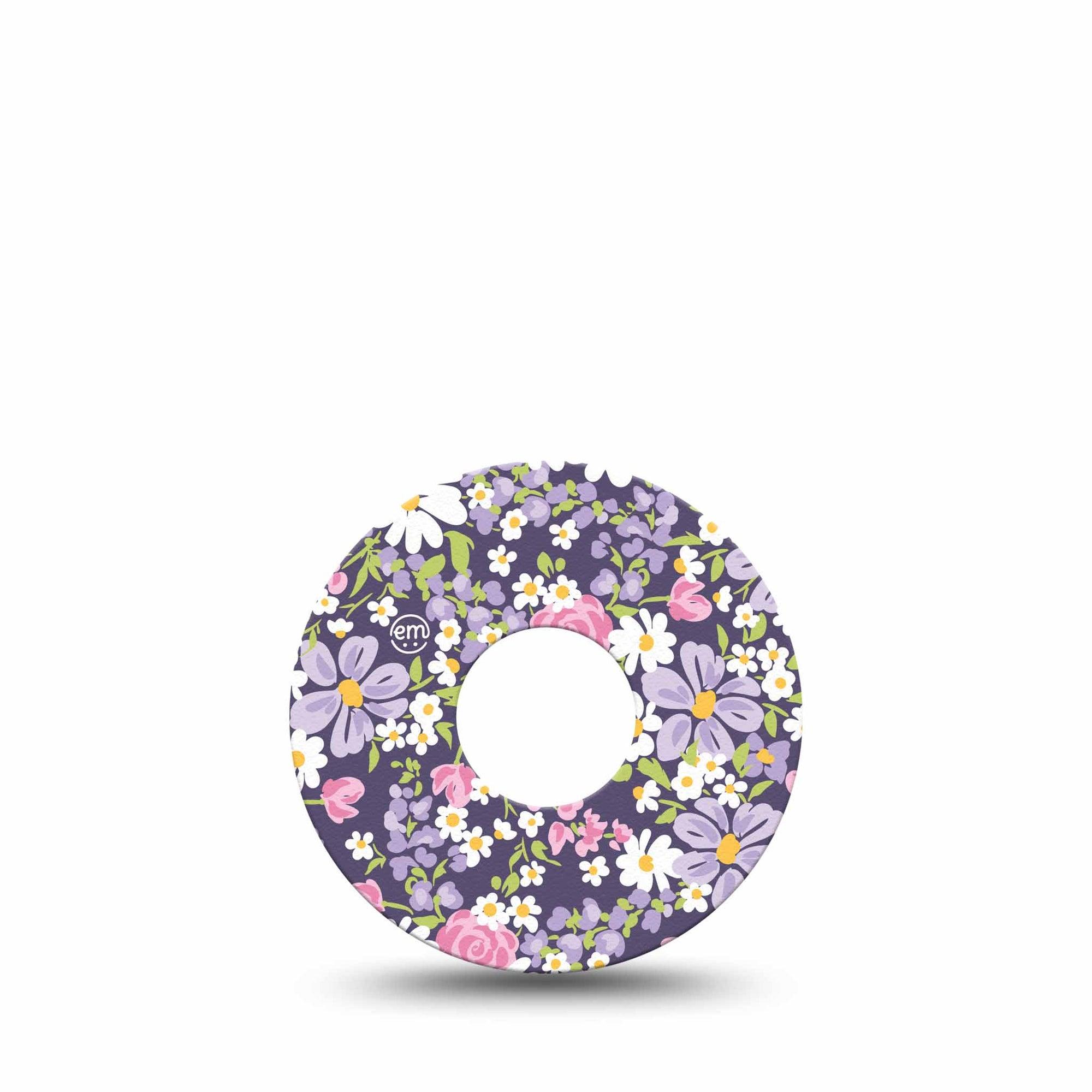 ExpressionMed Bows and Ribbons Dexcom G7 Flower Shape Tape, Dexcom Stelo Glucose Biosensor System, Single Tape Pink Ribbon Bows, Adhesive Tape CGM Design