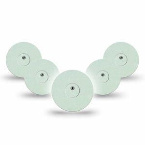 ExpressionMed Mint Green Freestyle Libre 3 and Libre 3 Plus Tape, 5-Pack Tape and 5-Pack Sticker Basic Color, Adhesive Tape Continuous Glucose Monitor Design