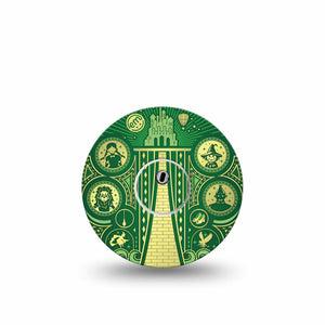 ExpressionMed Dorothy and Friends Freestyle Libre 3 and Libre 3 Plus Tape, Single Tape and Single Sticker Wizard Of Oz Musical Inspired, Adhesive Tape Continuous Glucose Monitor Design