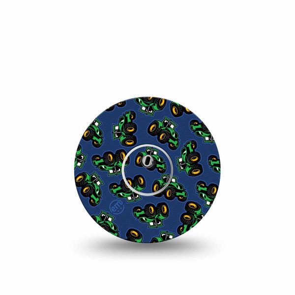 ExpressionMed Tractors Freestyle Libre 3 and Libre 3 Plus Tape, Single Tape and Single Sticker Tractor Truck, Adhesive Tape Continuous Glucose Monitor Design