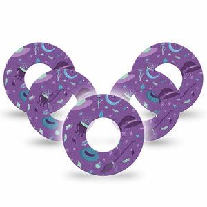 ExpressionMed 5-Pack Tape Witchy Libre Freestyle CGM Patches, Abbott Lingo