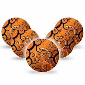 ExpressionMed 5-Pack Halloween Dreams Libre CGM Overlays, Abbott Lingo Tape and Sticker
