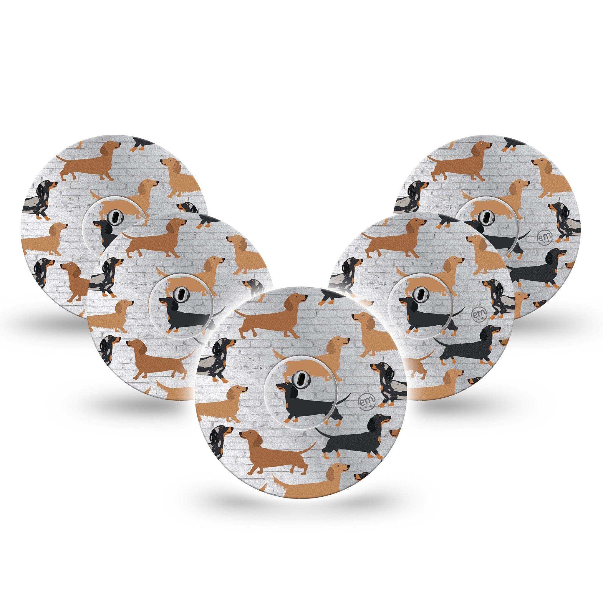 ExpressionMed Dancing Dachshunds Libre Patch