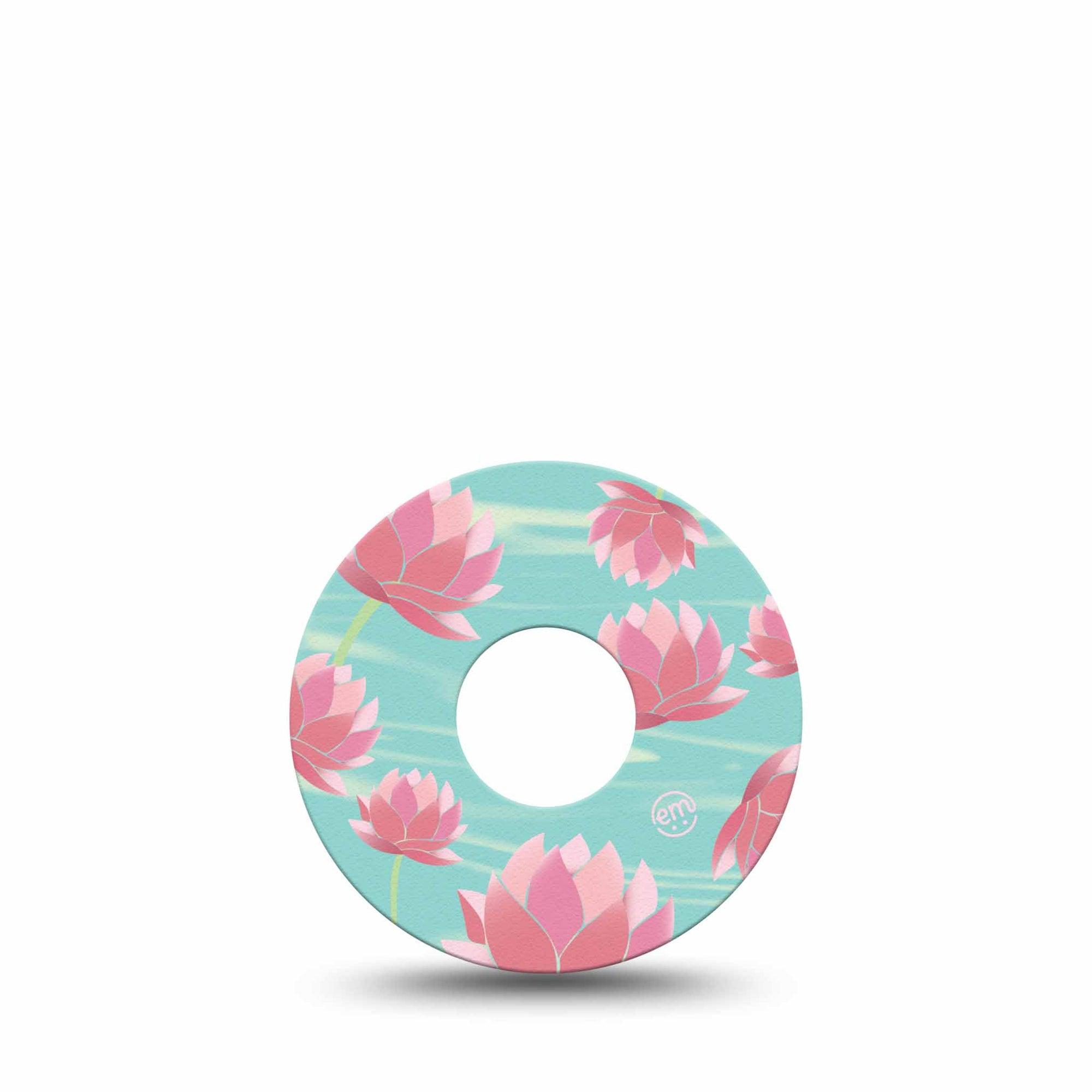 ExpressionMed Meditation Lotus Libre 3 Tape, Single, Meditation Florals Inspired, CGM Patch Design