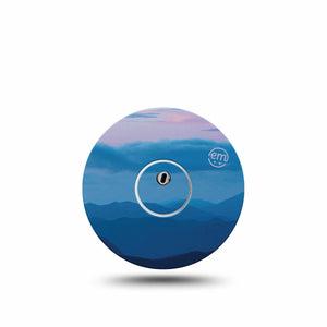 ExpressionMed Watercolor Skies Freestyle Libre 3 and Libre 3 Plus Tape Single Tape and Single Sticker Sky Gradient, Adhesive Tape Continuous Glucose Monitor Design