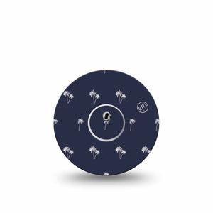 ExpressionMed Palm Trees Freestyle Libre 3 and Libre 3 Plus Tape Single Tape and Single Sticker Sunny Paradise, Adhesive Tape Continuous Glucose Monitor Design