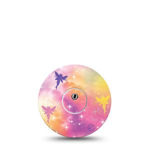 ExpressionMed Fairy Dust Freestyle Libre 3 and Libre 3 Plus Tape, Single Tape and Single Sticker Fairy Magic Inspired, Adhesive Tape Continuous Glucose Monitor Design