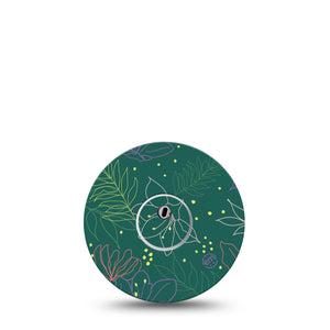 ExpressionMed Graphic Petals Freestyle Libre 3 and Libre 3 Plus Tape, Single Tape and Single Sticker Petal Outlines Inspired, Adhesive Tape Continuous Glucose Monitor Design