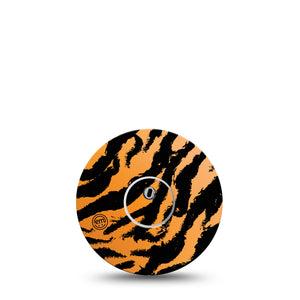 ExpressionMed Tiger Freestyle Libre 3 and Libre 3 Plus Tape, Single Tape and Single Sticker Tiger Stripes Inspired, Adhesive Tape Continuous Glucose Monitor Design