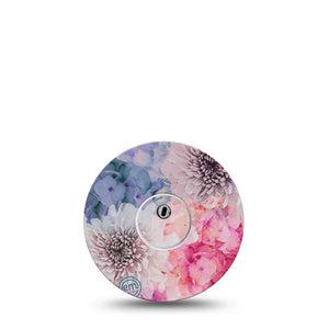 ExpressionMed Libre 3 Transmitter Sticker Fashionable Floral Themed Design, Tape and Sticker