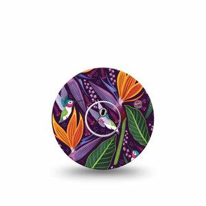 ExpressionMed Hummingbird Freestyle Libre 3 and Libre 3 Plus Tape Single Tape and Single Sticker Nature’s Gem, Adhesive Tape Continuous Glucose Monitor Design