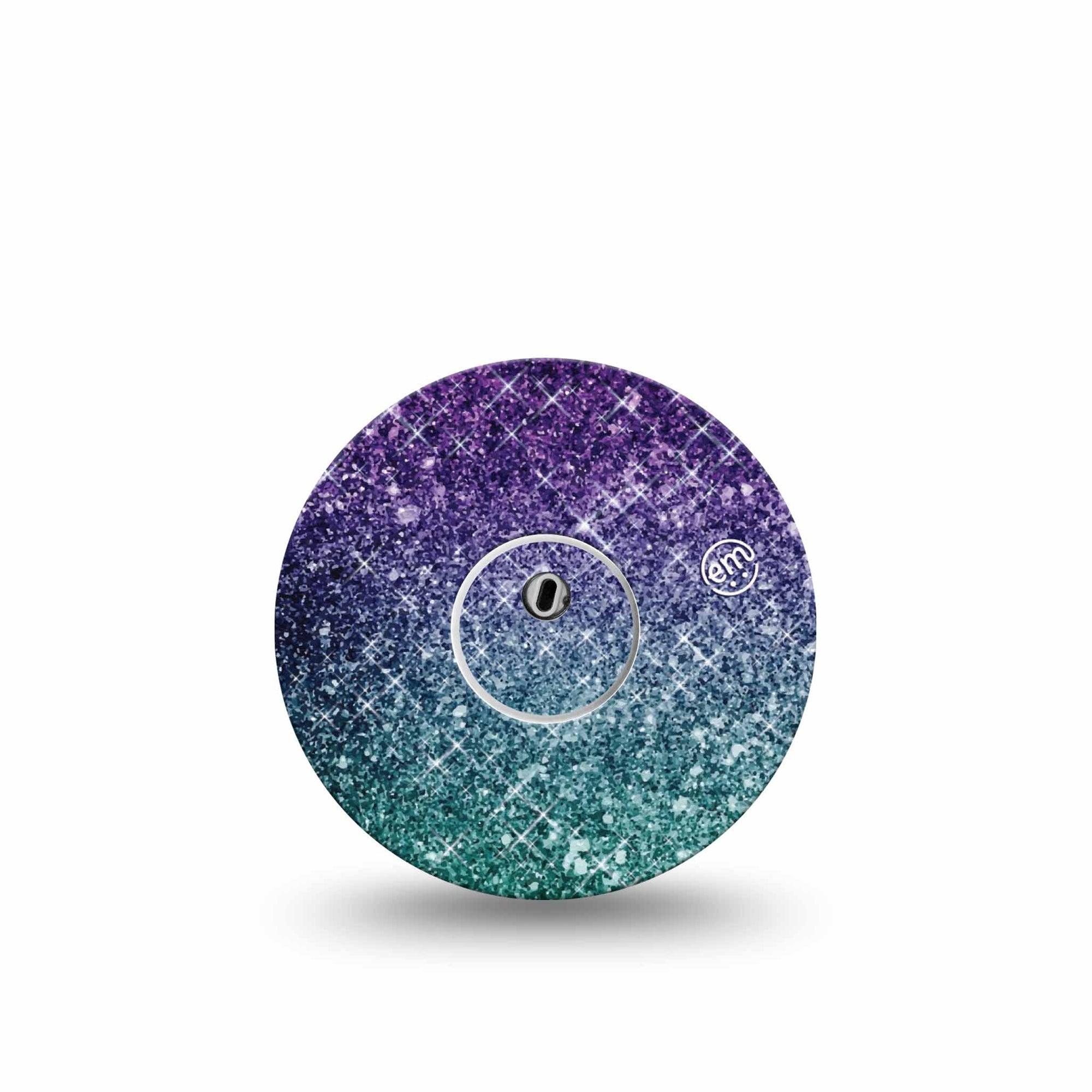 ExpressionMed Glittering Ombre Freestyle Libre 3 and Libre 3 Plus Tape Single Tape and Single Sticker Ombre Shine, Adhesive Tape Continuous Glucose Monitor Design