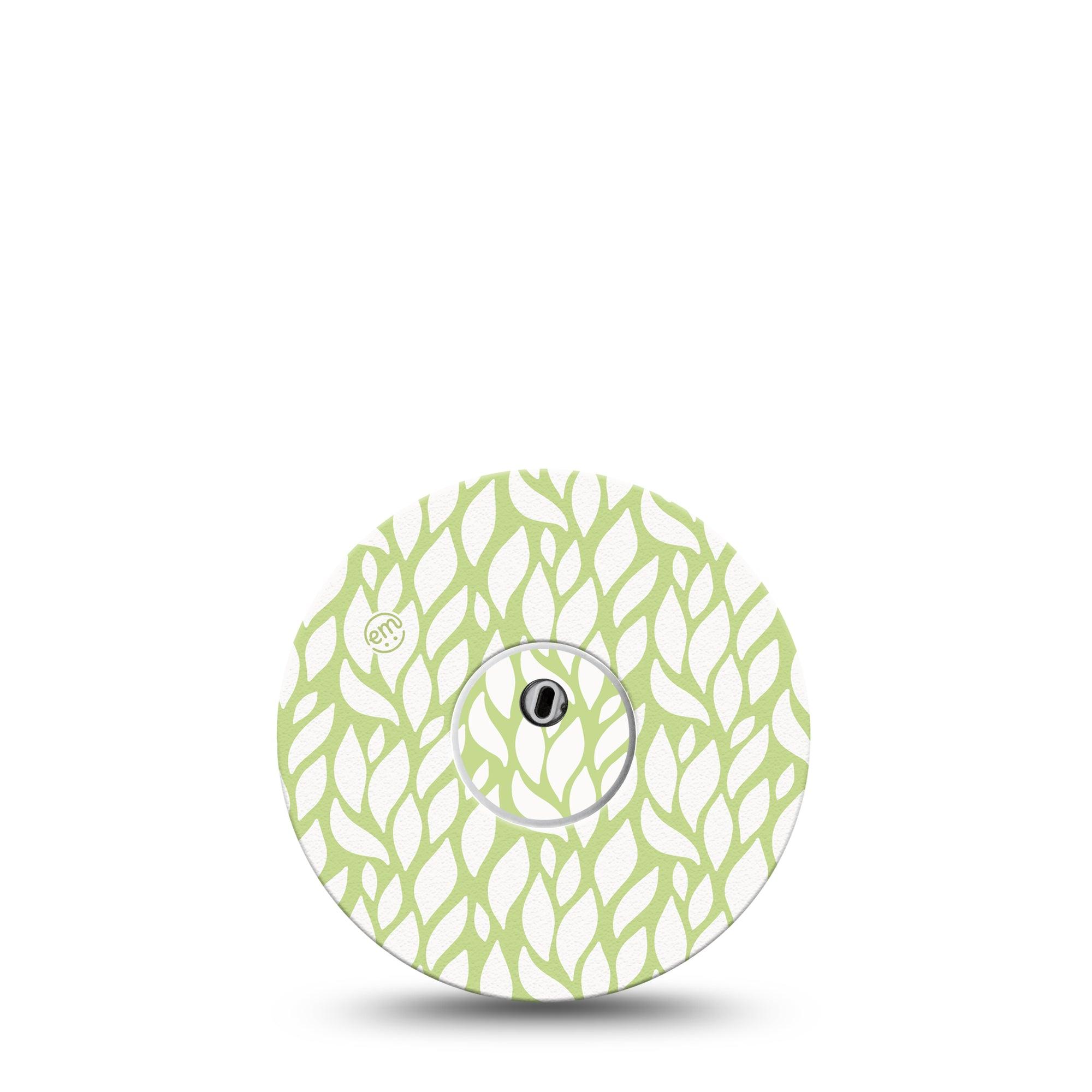 ExpressionMed Sage Greens Freestyle Libre 3 and Libre 3 Plus Tape, Single Tape and Single Sticker Light Green Plant Themed, Adhesive Tape Continuous Glucose Monitor Design