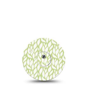 ExpressionMed Sage Greens Freestyle Libre 3 and Libre 3 Plus Tape, Single Tape and Single Sticker Light Green Plant Themed, Adhesive Tape Continuous Glucose Monitor Design
