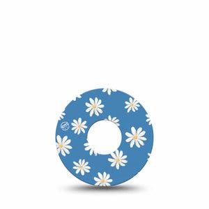 ExpressionMed Painted Daisies Freestyle Libre 3 and Libre 3 Plus Tape, 5-Pack Tape Daisy Print Inspired, Adhesive Tape Continuous Glucose Monitor Design