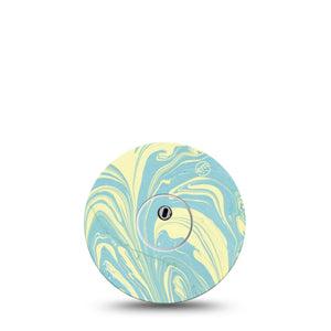 ExpressionMed Mixed Playdough Freestyle Libre 3 and Libre 3 Plus Tape, Single Tape and Single Sticker Playdough Swirl Inspired, Adhesive Tape Continuous Glucose Monitor Design