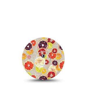 ExpressionMed Citrus Slices Freestyle Libre 3 and Libre 3 Plus Tape, Single Tape and Single Sticker Healthy Fruits Themed, Adhesive Tape Continuous Glucose Monitor Design