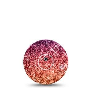ExpressionMed Glittering Fall Ombre Freestyle Libre 3 and Libre 3 Plus Tape, Single Tape and Single Sticker Shining Ombre Themed, Adhesive Tape Continuous Glucose Monitor Design