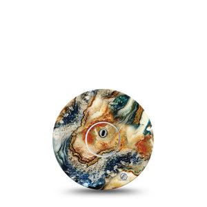 ExpressionMed Sea in a Storm Freestyle Libre 3 and Libre 3 Plus Tape, Single Tape and Single Sticker Stormy Tides Themed, Adhesive Tape Continuous Glucose Monitor Design