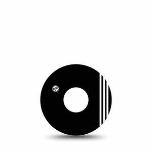 ExpressionMed Sporty Freestyle Libre 3 and Libre 3 Plus Tape, Single Tape White Stripes Inspired, Adhesive Tape Continuous Glucose Monitor Design