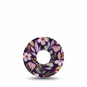 ExpressionMed Moody Blooms Libre 3 Tape, Single, Rustic Florals Inspired, CGM Patch Design