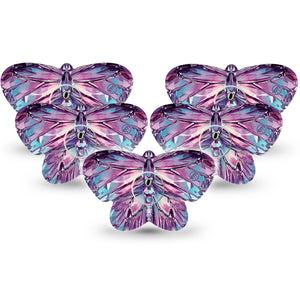 ExpressionMed Crystal Butterfly Freestyle Libre 3 and Libre 3 Plus Butterfly, 5-Pack Tape and Sticker gem butterfly design Waterproof Sensor Cover for Continuous Glucose Monitor