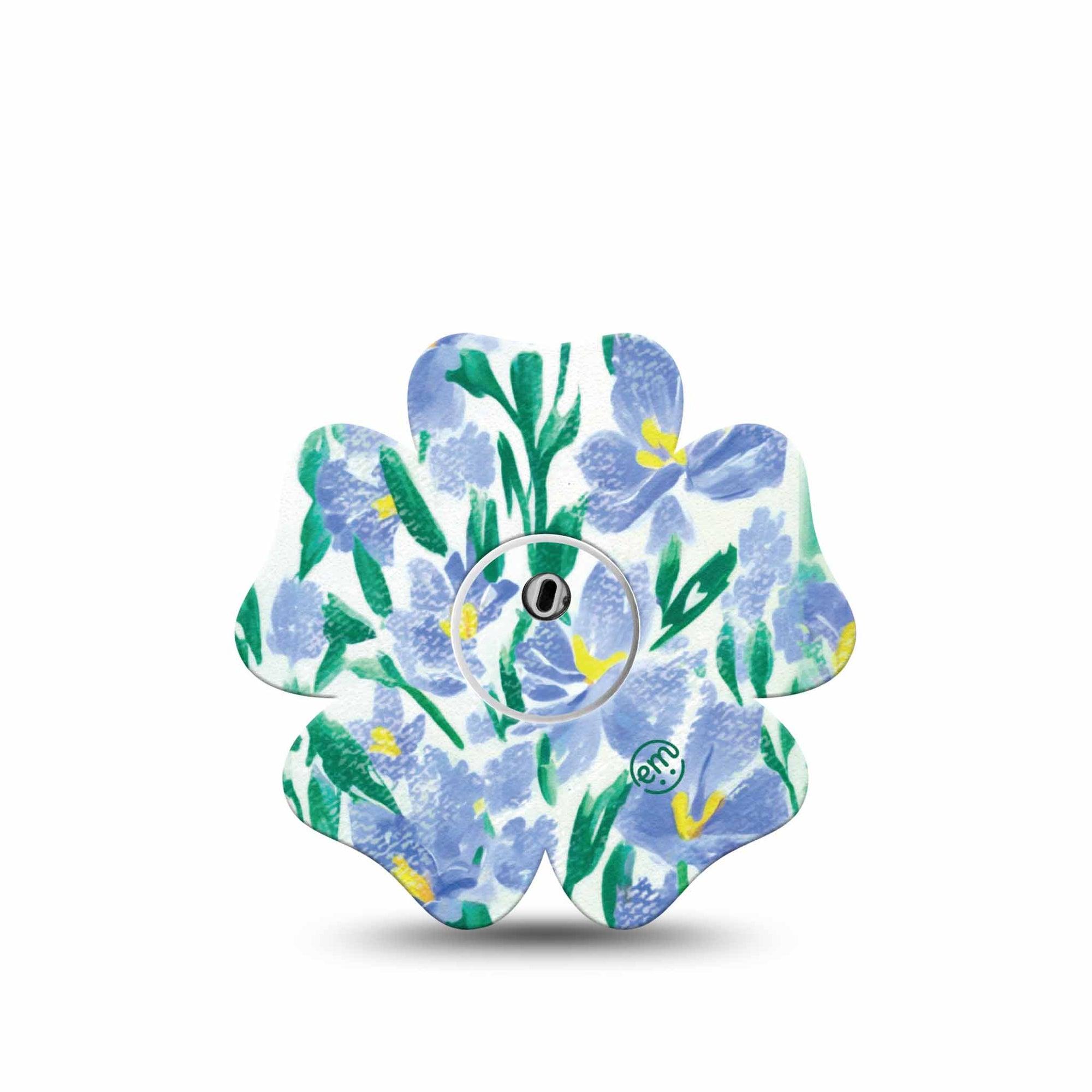 ExpressionMed Hyacinths Freestyle Libre 3 Flower Shape Single Tape and Sticker fragrant hyacinths, early spring bloome Adhesive Tape CGM Design