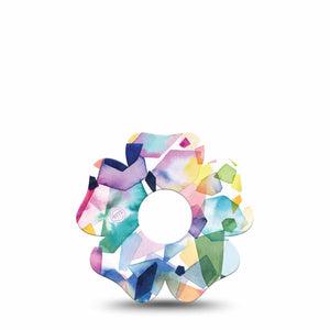 ExpressionMed Colorful patterns Freestyle Libre 3 Flower Shape Single Luminous patterns Adhesive Tape CGM Design