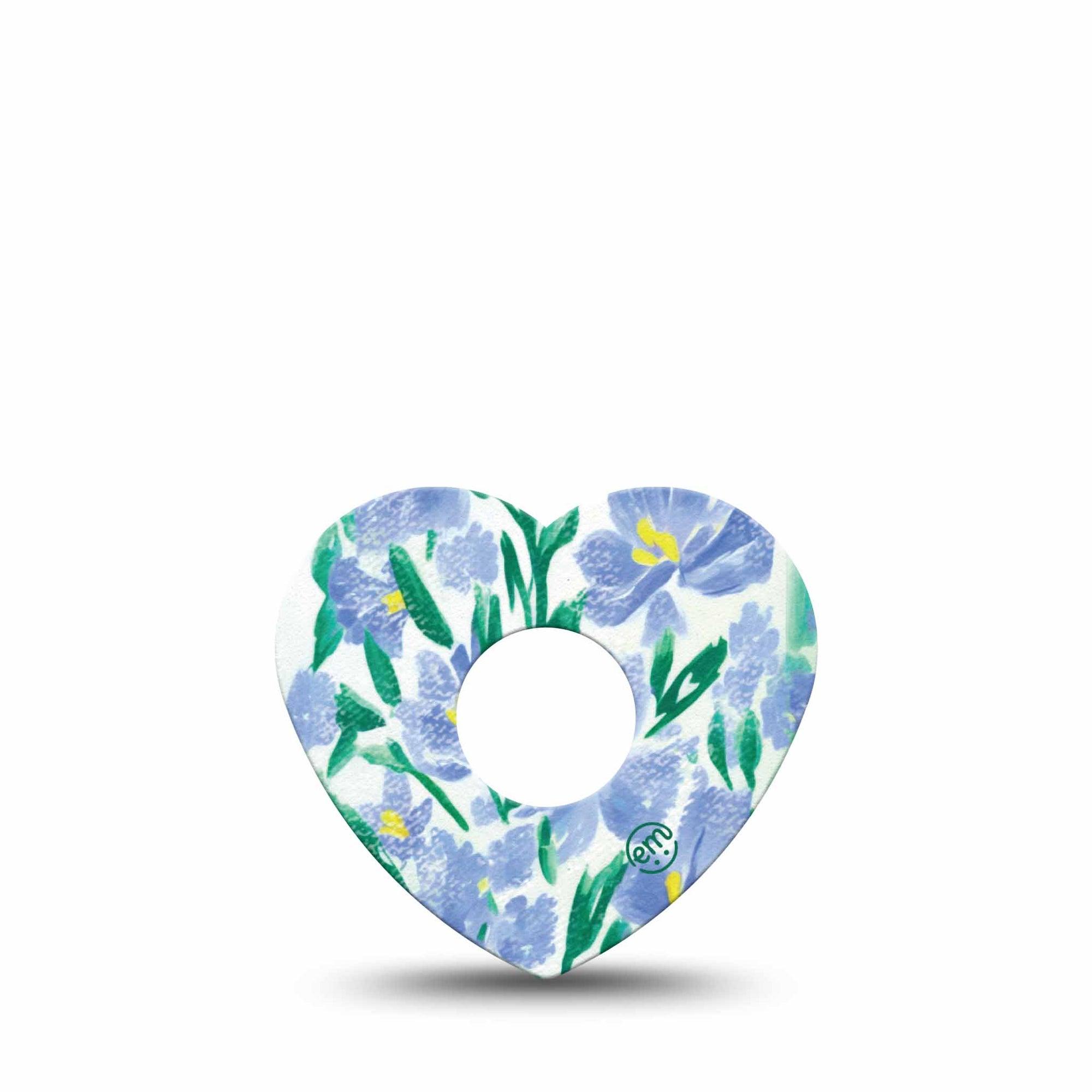 ExpressionMed Hyacinths Freestyle Libre 3 Heart Shape Single hyacinth varieties Overlay Patch CGM Design