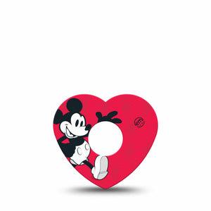 ExpressionMed Magical Mouse Freestyle Libre 3 Heart Shape Tape Single Tape Magical Mickey Mouse Patch CGM Design