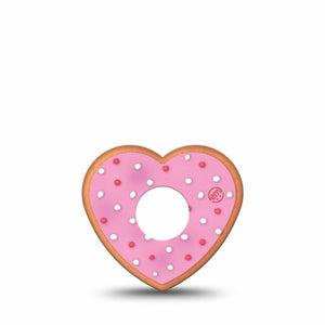 ExpressionMed Kiss Me Cookie Freestyle Libre 3 Heart Shape Tape Single Tape Kiss Me Cookie Heart, Patch CGM Design