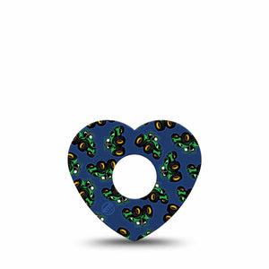 ExpressionMed Tractors Freestyle Libre 3 and Libre 3 Plus Heart Shape Tape, Single Tape Kids Tractor Print, Patch CGM Design