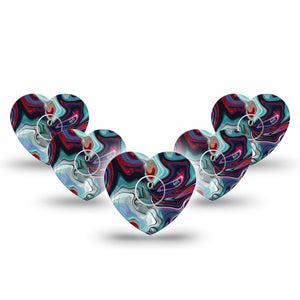 Moody Marble Libre 3 Heart Tape