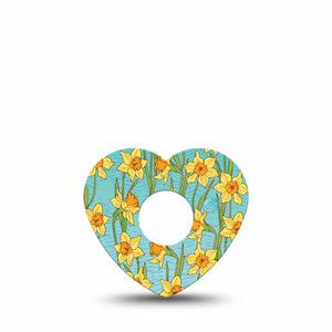 ExpressionMed Daffodils Freestyle Libre 3 Flower Shape Single Spring Blooms Adhesive Tape CGM Design