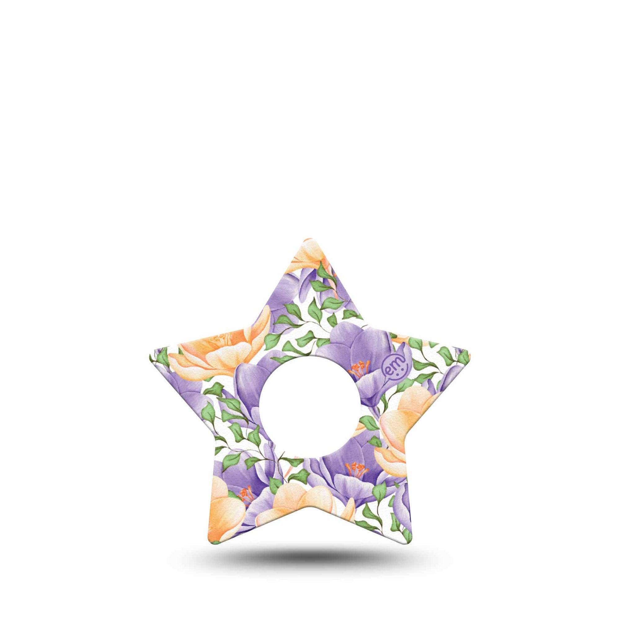 ExpressionMed Crocus Flowers Freestyle Libre 3 Star Shape Single crocus bulbs Plaster CGM Design