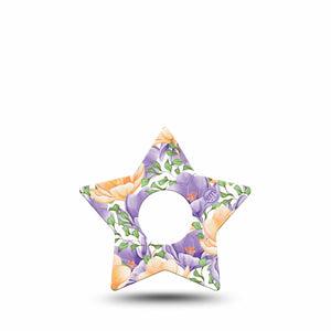 ExpressionMed Crocus Flowers Freestyle Libre 3 Star Shape Single crocus bulbs Plaster CGM Design