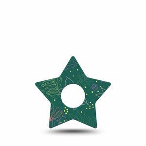 ExpressionMed Graphic Petals Freestyle Libre 3 and Libre 3 Plus Star Shape Tape Single Tape Graphic Petals, Patch CGM Design