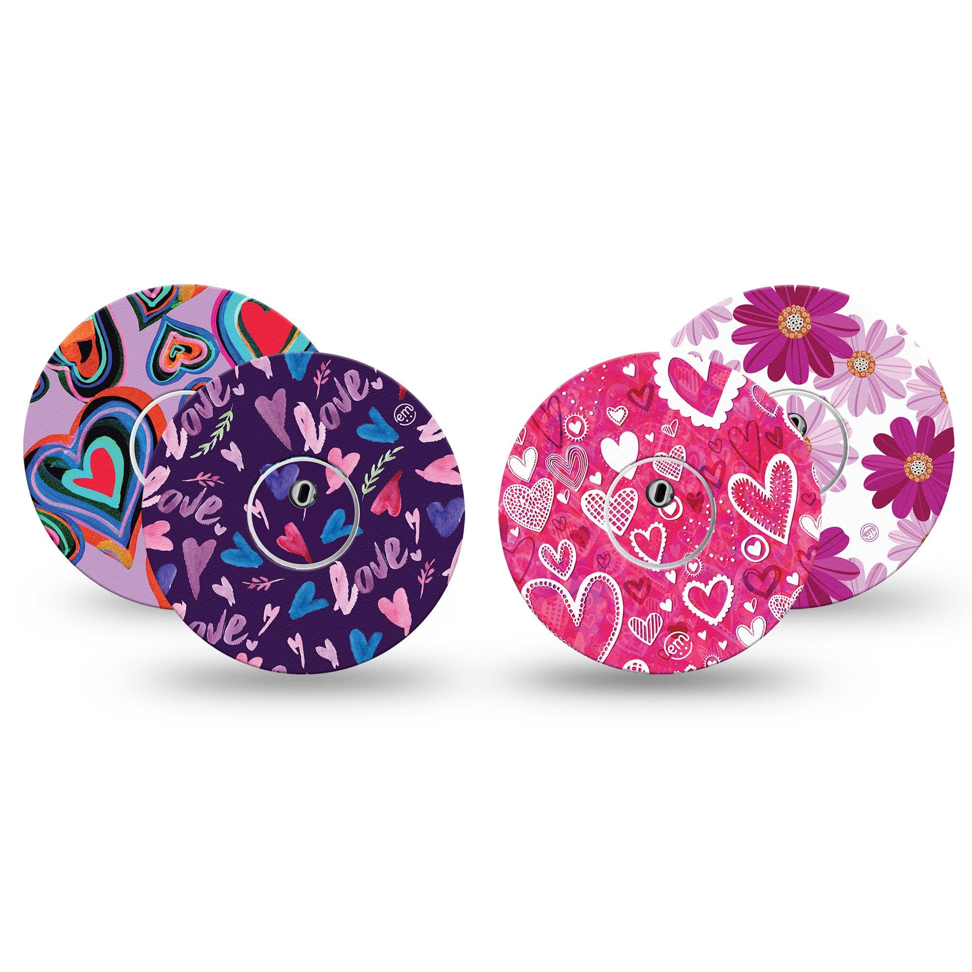 3/8 Pink Heart Buttons