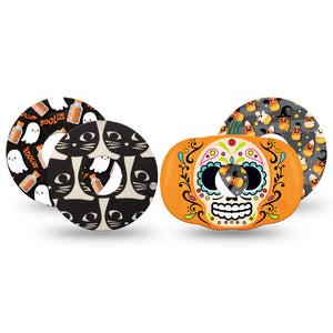 ExpressionMed Spooky Variety Pack Freestyle Libre 3 Tape 4-Pack Variety Classic Halloween Patterns Adhesive Tape CGM Design