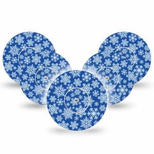 Snowflake Libre Cover 5-Pack, Abbott Lingo with center stickers