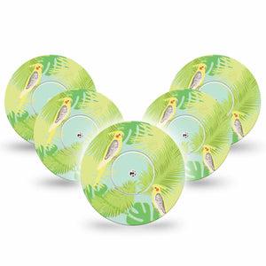 Cockatiels Libre Cover 5-Pack Tape and Sticker, Abbott Lingo