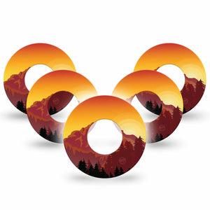 Sunset Mountain Libre Cover 5-Pack Tape, Abbott Lingo