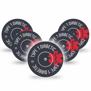 ExpressionMed Diabetes Alert Libre Cover 5-Pack, Abbott Lingo Sticker and Tape